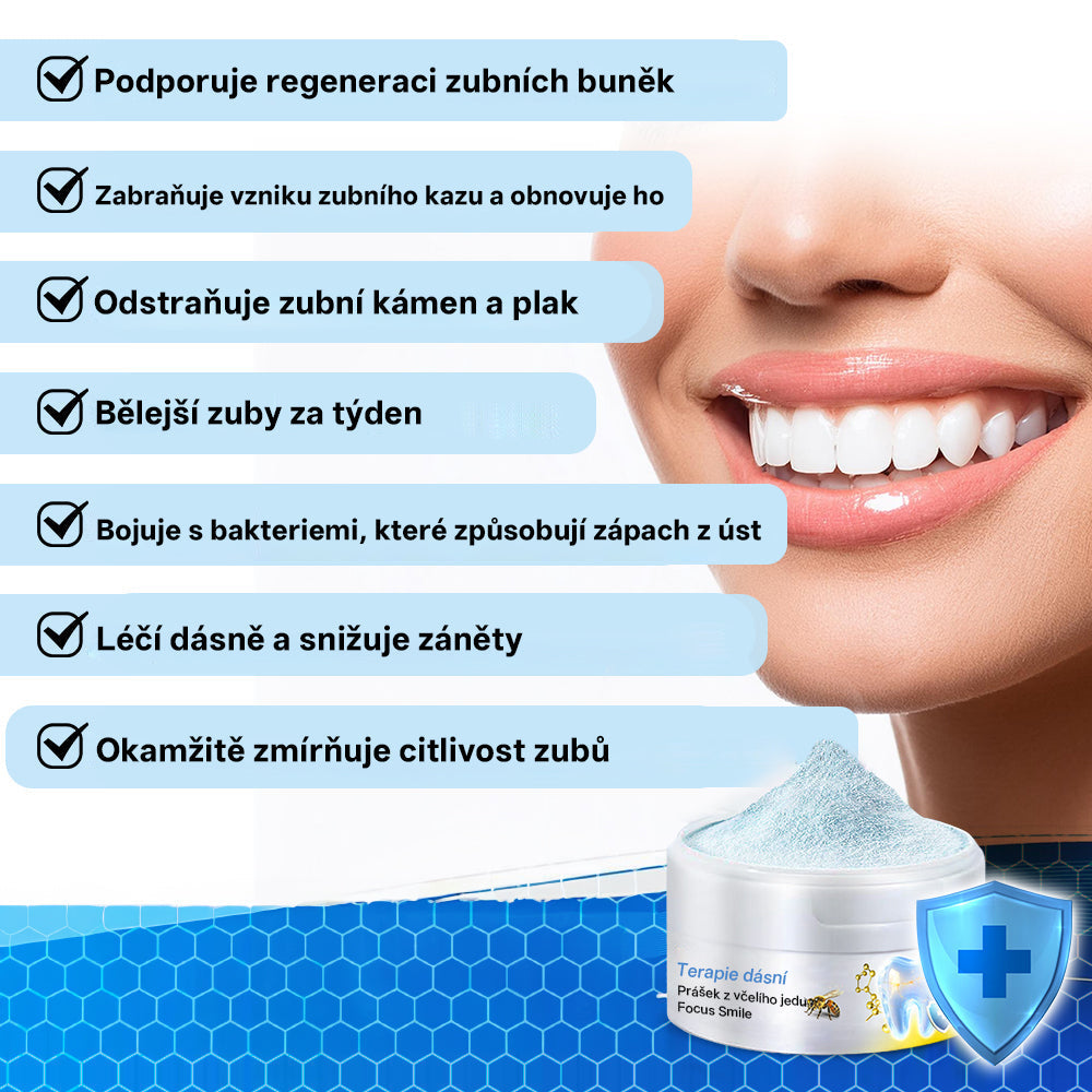 Furzero® Focusmile prášek s včelím jedem k perorálnímu užití 🦷
