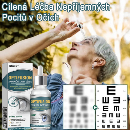 Oční kapky  optifusion nano sérum – nanotechnologie obnovuje jasný zrak, bez brýlí, bez chirurgického zákroku✨