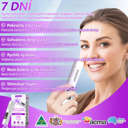 【Oficiální vlajkový obchod】𝐉𝐚𝐬𝐬𝐞𝐞𝐦® Pokročilé neinvazivní pero s CO₂ laserem na opravu pokožky 💕 (šetrně odstraňuje bradavice, mateřská znaménka, stařecké skvrny a kožní značky - bez bolesti a rozruchu!)💫