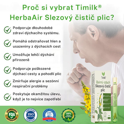 Timilk® HerbaAir Divizna na čištění plic️🎁