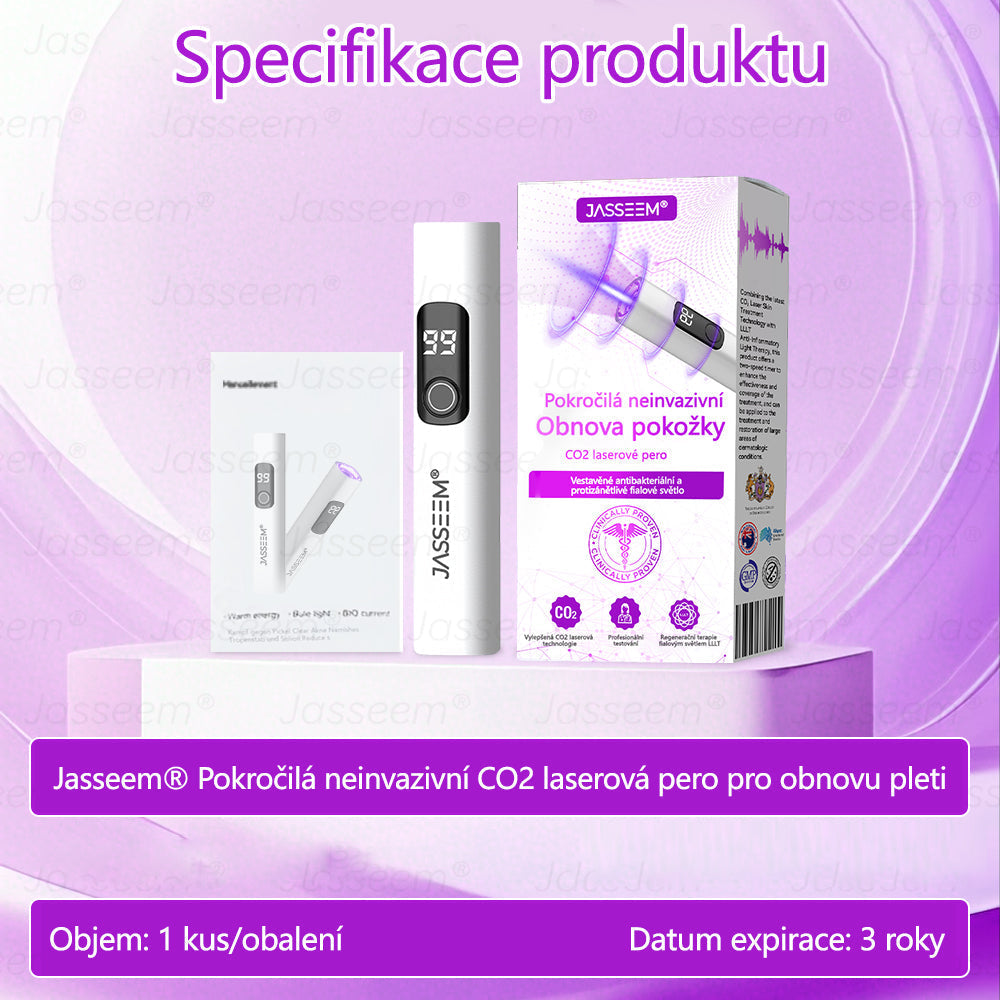 【Oficiální vlajkový obchod】𝐉𝐚𝐬𝐬𝐞𝐞𝐦® Pokročilé neinvazivní pero s CO₂ laserem na opravu pokožky 💕 (šetrně odstraňuje bradavice, mateřská znaménka, stařecké skvrny a kožní značky - bez bolesti a rozruchu!)💫
