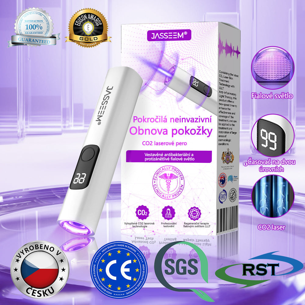 【Oficiální vlajkový obchod】𝐉𝐚𝐬𝐬𝐞𝐞𝐦® Pokročilé neinvazivní pero s CO₂ laserem na opravu pokožky 💕 (šetrně odstraňuje bradavice, mateřská znaménka, stařecké skvrny a kožní značky - bez bolesti a rozruchu!)💫