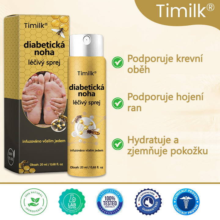 【Oficiální značkový obchod】Timilk® Sprej na hojení diabetické nohy - s obsahem včelího jedu❄️