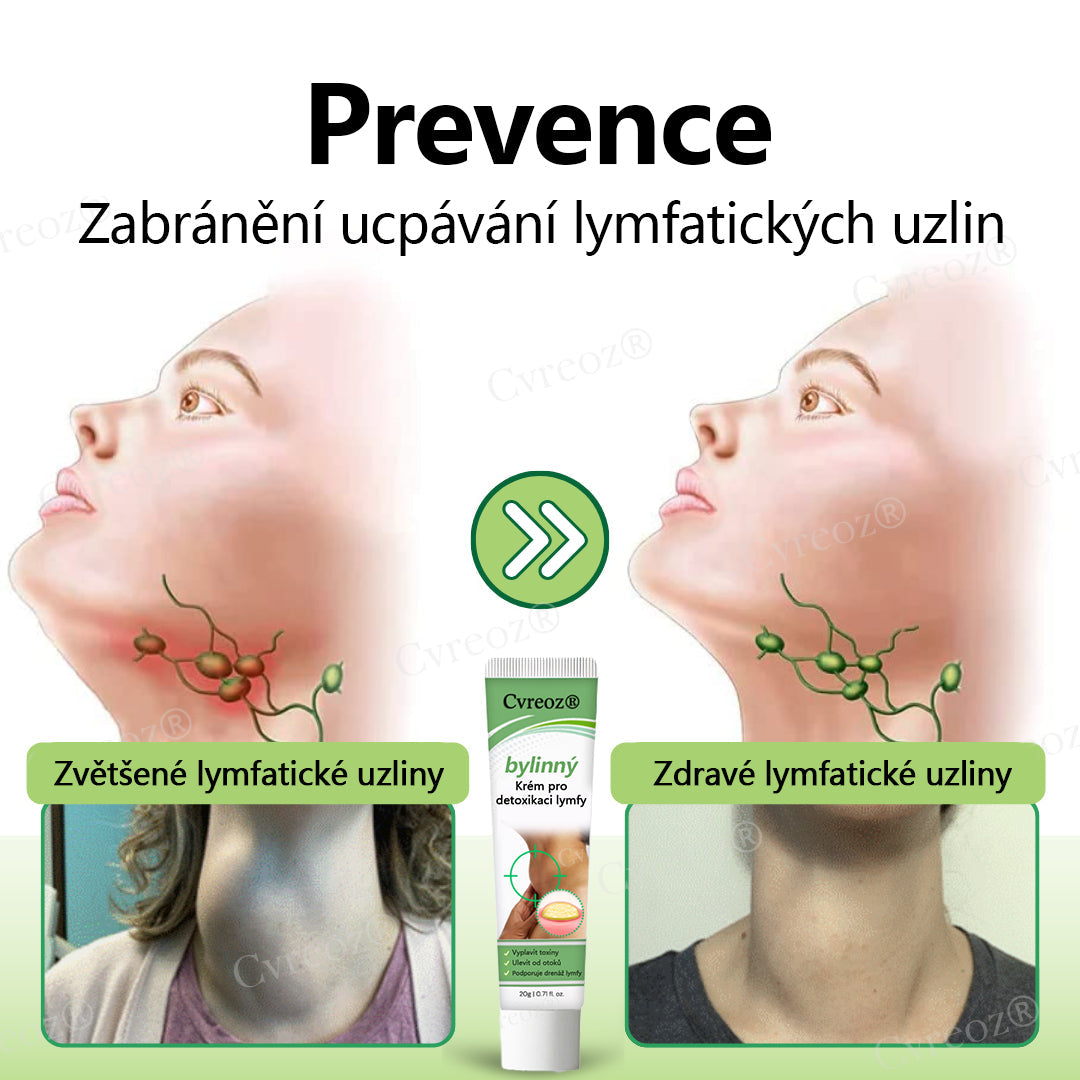 Bylinný lymfatický detoxikační krém Cvreoz®💫