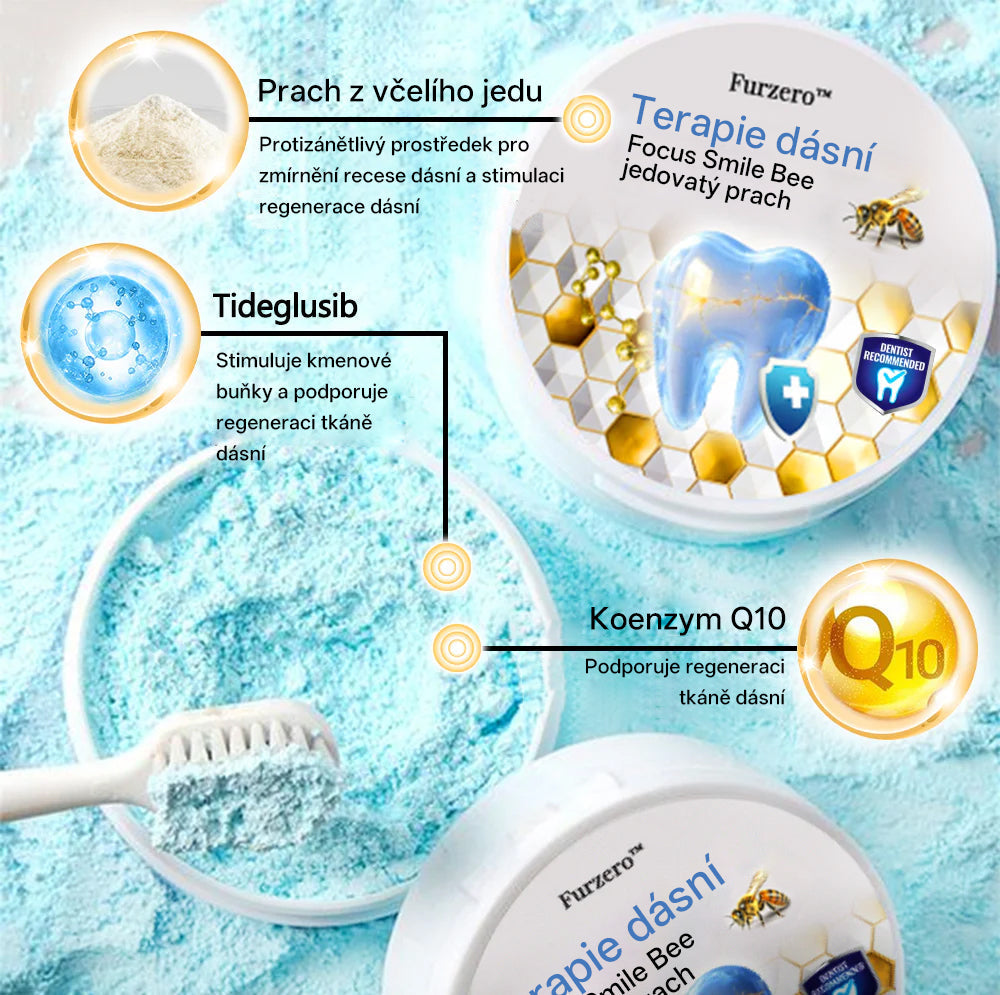 Furzero® Focusmile prášek s včelím jedem k perorálnímu užití 🦷