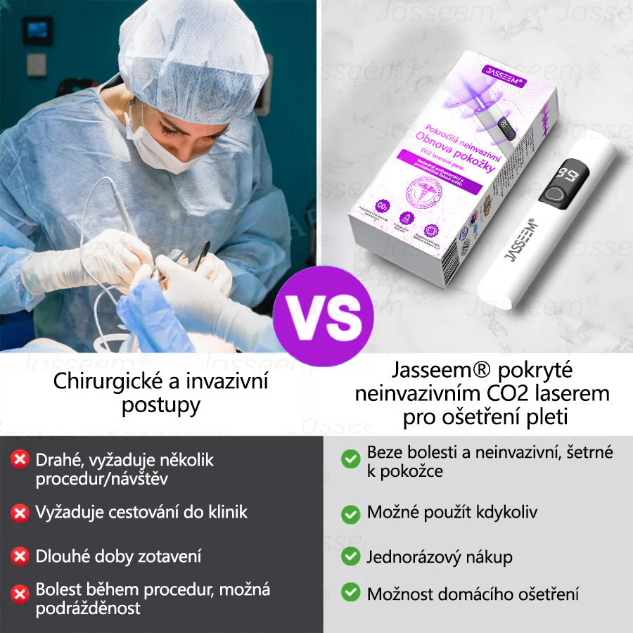 【Oficiální vlajkový obchod】𝐉𝐚𝐬𝐬𝐞𝐞𝐦® Pokročilé neinvazivní pero s CO₂ laserem na opravu pokožky 💕 (šetrně odstraňuje bradavice, mateřská znaménka, stařecké skvrny a kožní značky - bez bolesti a rozruchu!)💫