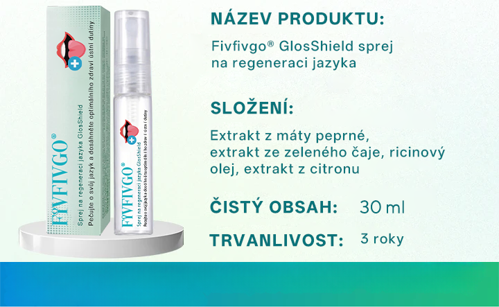 Sprej na regeneraci jazyka Glosshield🌿📦
